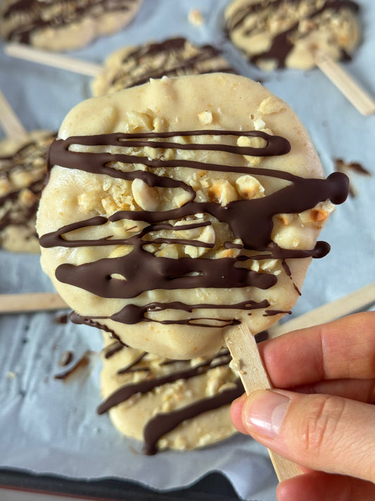 Protein-Packed Peanut Banana Popsicles