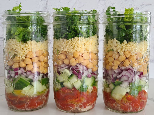 Rainbow Jar Salads | Delicious and Simple Chickpea Salad