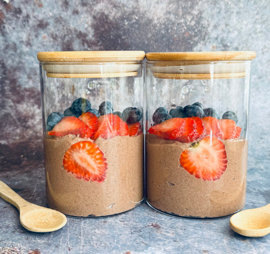 Healthy Chocolate Overnight Oats Pudding | Easy Vegan Breakfast Meal Prep