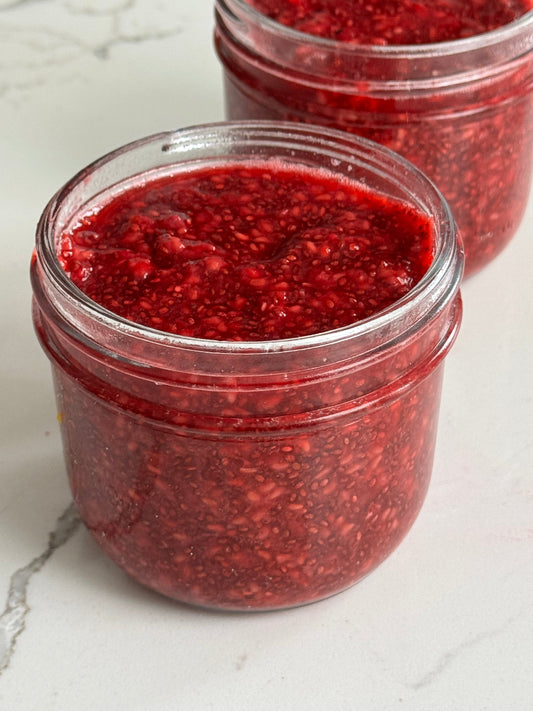 Easy 10-Minute Raspberry Chia Jam (No Refined Sugar!)