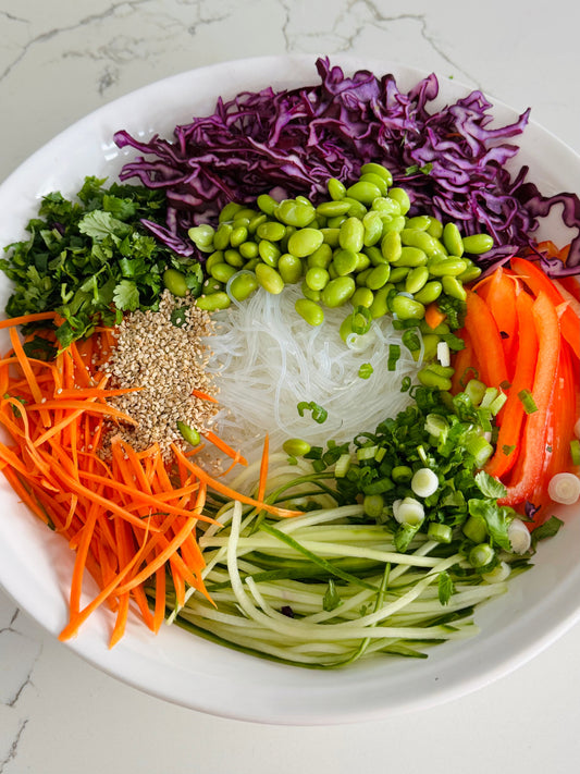 If you love fresh spring rolls but want something faster, heartier, and packed with nutrients… this Goodness Spring Roll Salad is about to become your new favourite