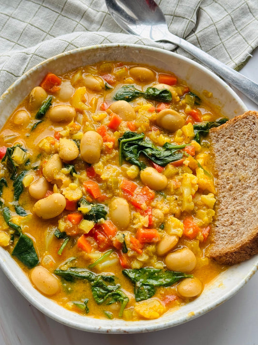 Longevity Creamy Butter Bean & Veggie Soup