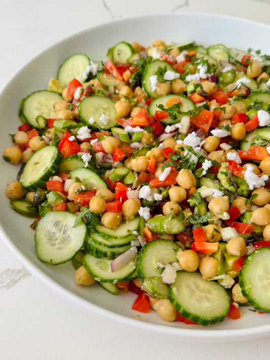 Easy Mediterranean Chickpea Salad