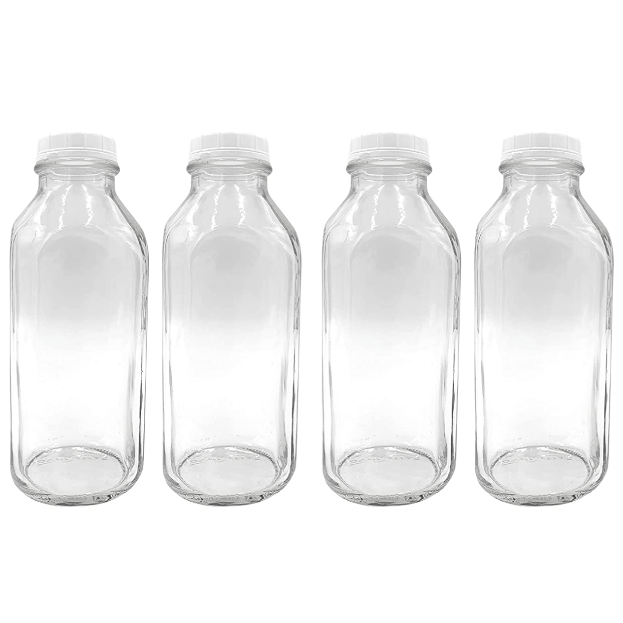 Glass JUICE / MILK Bottles 33.8 Oz (1 Ltr)